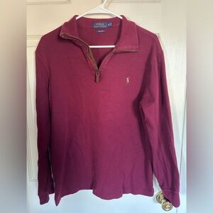 Ralph Lauren Polo Maroon Estate Ron Quarter-Zip